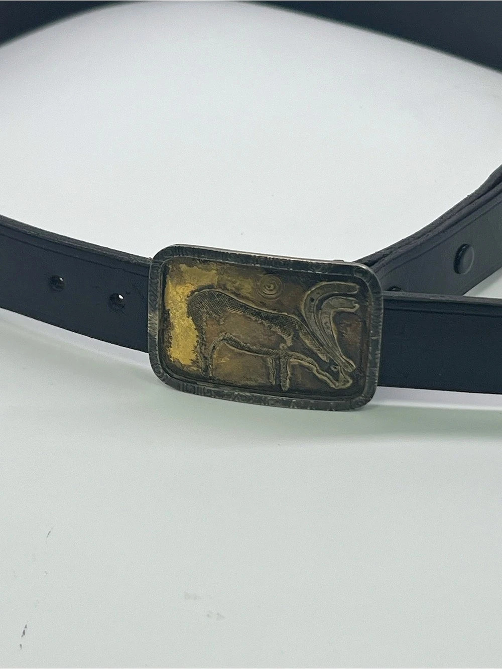 Tom Taylor Caribou Buckle Silver Belt 32β